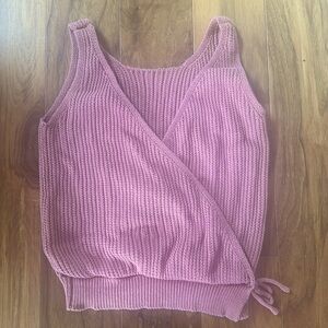 “Moon and Madison” girls tank sweater. Mauve in color